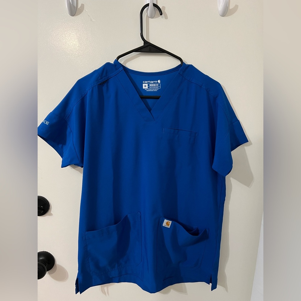 Carhartt Force Cross-Flex Women's Oversized V-Neck Scrub Top - XS